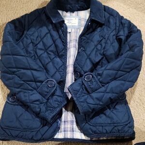 GAP Kids Navy Quilted Pea Coat